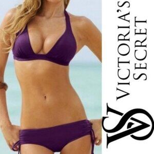 Victoria’s Secret | Purple Plum Side Ruched Bikini Bottoms | Size Medium